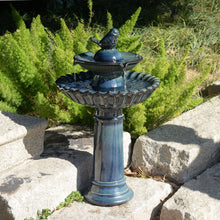 Load image into Gallery viewer, 79586-10-BB -  Ceramic Fountain - Blue Tranquility, No Lights HI-LINE GIFT
