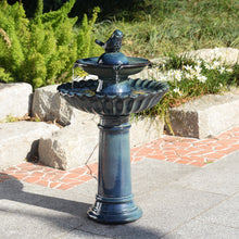 Load image into Gallery viewer, 79586-10-BB -  Ceramic Fountain - Blue Tranquility, No Lights HI-LINE GIFT
