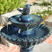 Load image into Gallery viewer, 79586-10-BB -  Ceramic Fountain - Blue Tranquility, No Lights HI-LINE GIFT
