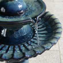 Load image into Gallery viewer, 79586-10-BB -  Ceramic Fountain - Blue Tranquility, No Lights HI-LINE GIFT
