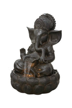 Load image into Gallery viewer, 79590-B - 35IN GANESHA SCULPTURAL OUTDOOR FOUNTAIN WITH WW LEDs
