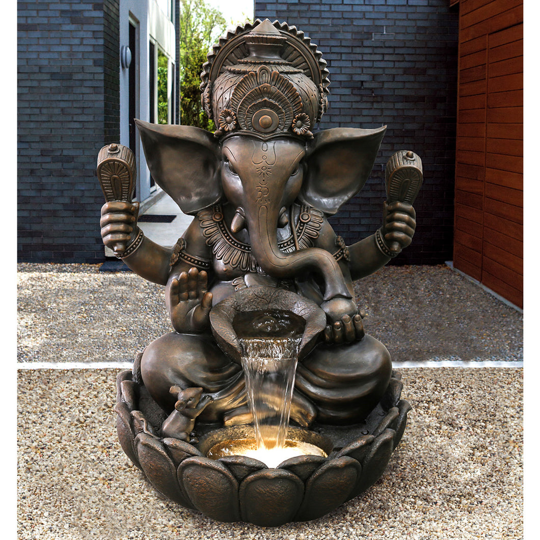 79590 - FOUNTAIN-32 INCH GANESHA W/ 4 WW LED