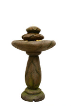 Load image into Gallery viewer, 79591 - FOUNTAIN-STONE PEDESTEL BIRD BATH /W WW LED &amp; STRIP LIGHT
