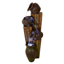 Load image into Gallery viewer, 79598 - FOUNTAIN-RUSTIC POURING JUGS FOUNTAIN W/ 3 WT LED
