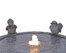 Load image into Gallery viewer, 79613-A - 27&quot; H NATURAL FINISH BIRD BATH FOUNTAIN OUTDOOR W/WW LED
