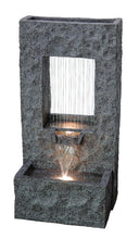 Load image into Gallery viewer, 79613-C - 32&quot; H RECTANGULAR WATERFALL FOUNTAIN W/WW LEDS
