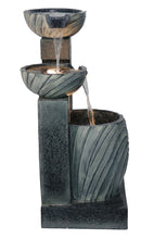 Load image into Gallery viewer, 79615 - 3 TIERS MODERN CASCADING WATER FOUNTAIN OUTDOOR W/WW LEDS
