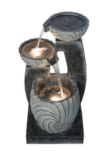 Load image into Gallery viewer, 79615 - 3 TIERS MODERN CASCADING WATER FOUNTAIN OUTDOOR W/WW LEDS
