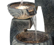 Load image into Gallery viewer, 79615 - 3 TIERS MODERN CASCADING WATER FOUNTAIN OUTDOOR W/WW LEDS
