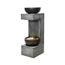 Load image into Gallery viewer, 79745 - 34&quot; H RAINFALL FOUNTAIN W/BOWL ON TOP W/LEDS
