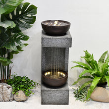 Load image into Gallery viewer, 79745 - 34&quot; H RAINFALL FOUNTAIN W/BOWL ON TOP W/LEDS
