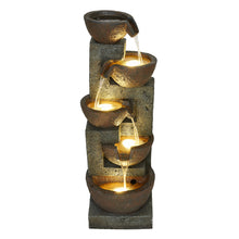Load image into Gallery viewer, 79751 - 32&quot; H STACKING BOWLS FOUNTAIN W/4 WW LEDS
