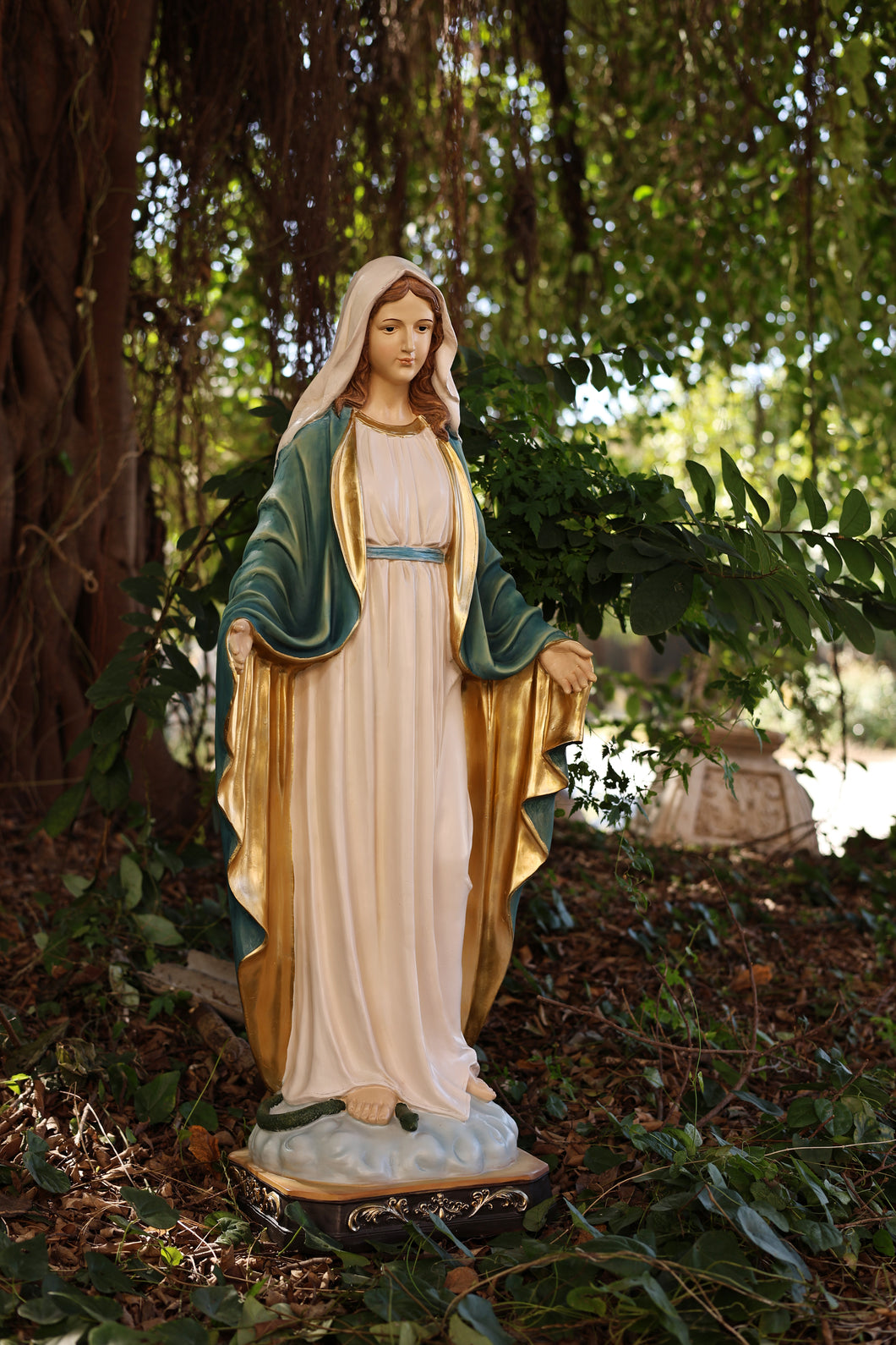 81717-39 - 39in Virgin Mary Figure Statue Religious Decor Indoor/Outdoor