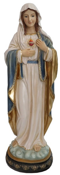 81719-24 - 24 in Sacred Heart Mary Statue Religious Decor Indoor/Outdoor