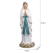 Load image into Gallery viewer, Virgin Mary on Roses Statue
