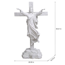 Load image into Gallery viewer, Glorified Jesus on Cross Statue
