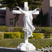 Load image into Gallery viewer, Glorified Jesus on Cross Statue
