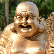 Load image into Gallery viewer, Seated Laughing Buddha Statue
