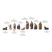 Load image into Gallery viewer, 81859-B - NATIVITY &amp; THREE WISE MEN 11 PC/SET 8 INCH H
