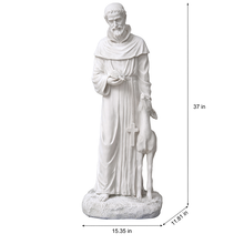 Load image into Gallery viewer, Saint Francis with Deer Statue
