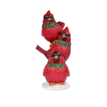 Load image into Gallery viewer, 85187-E - Stacking Cardinals Christmas Decor with LED Lights Battery Operated Indoor Use Only
