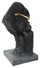 Load image into Gallery viewer, 87636-B - GORILLA HEAD WITH GOLDEN GLASSES
