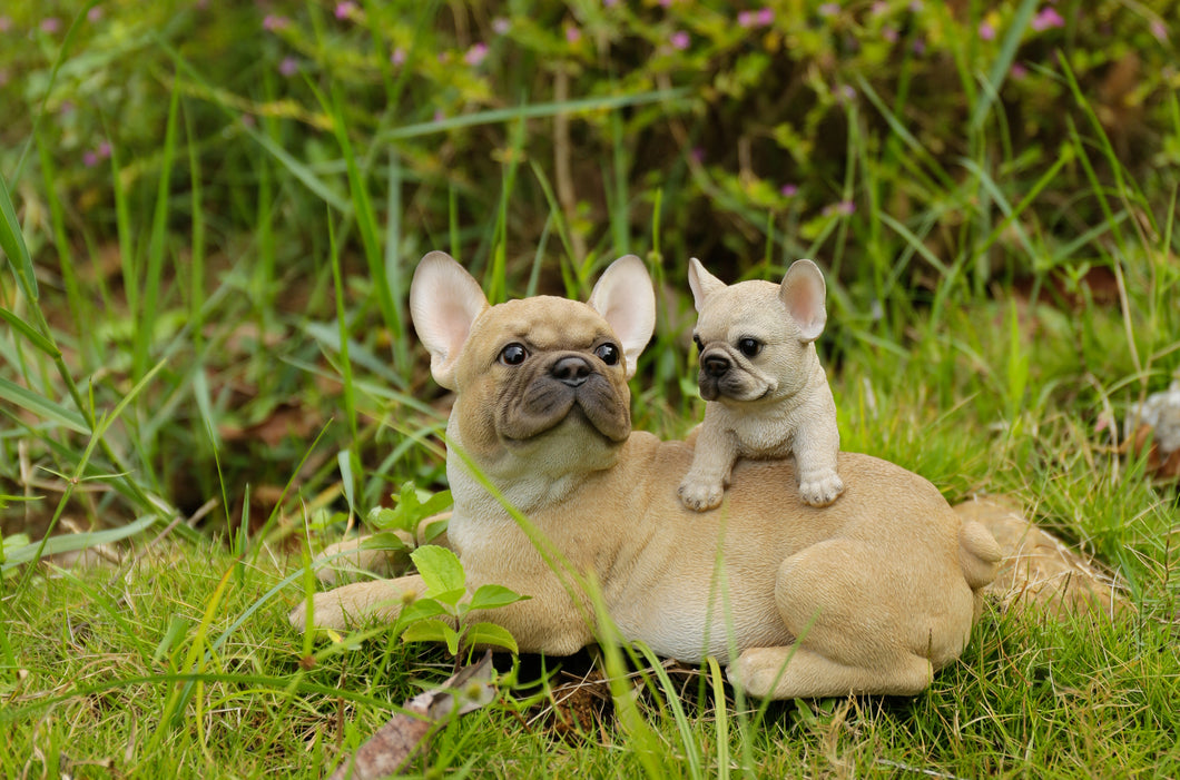 87638-C - MOTHER & BABY FRENCH BULLDOG