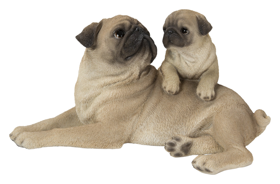 87638-F - MOTHER & BABY PUGS