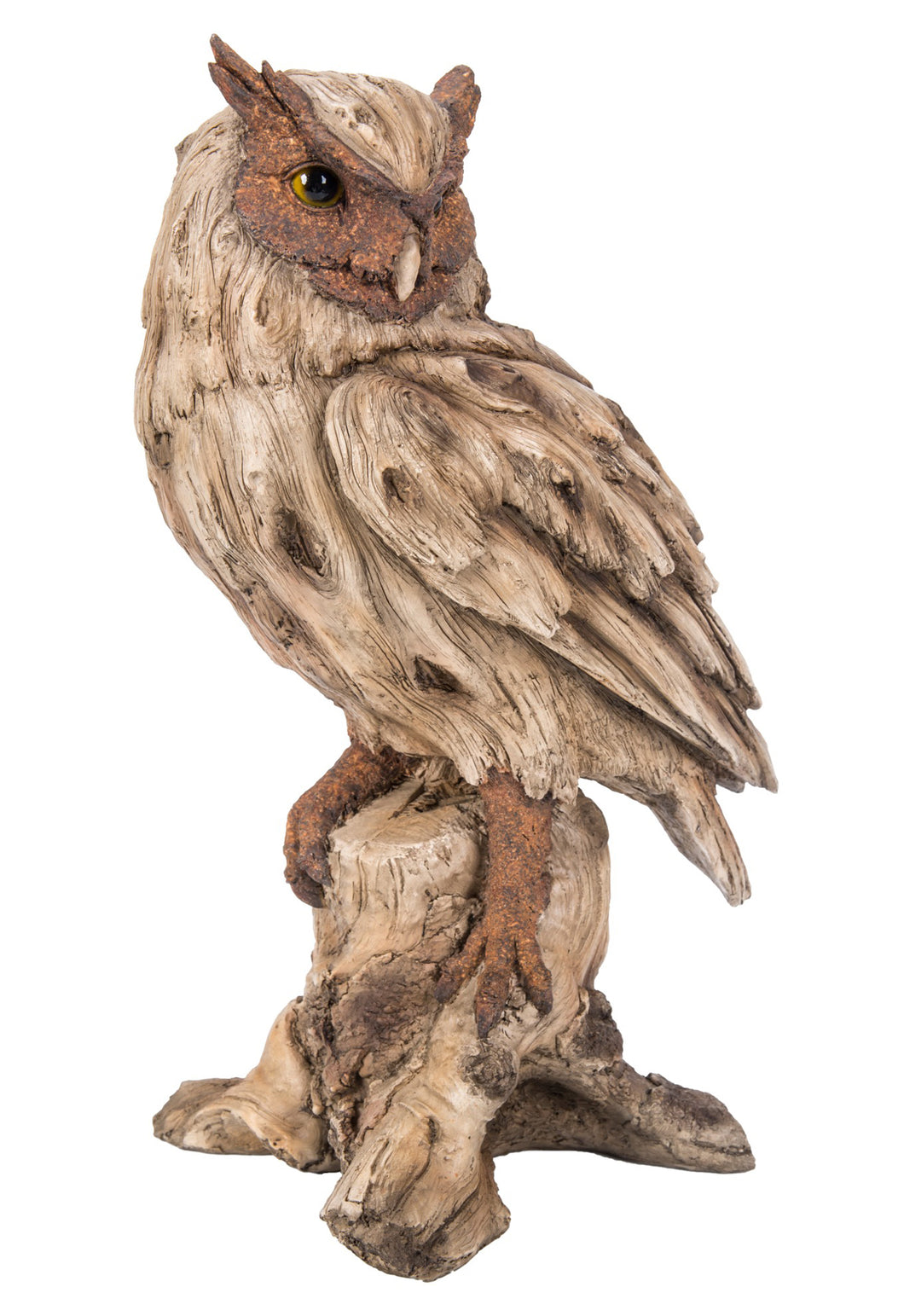 EAGLE OWL-LARGE -DRIFTWOOD LOOK
