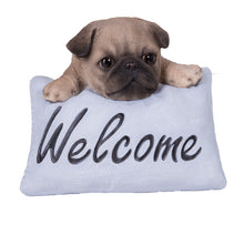 Load image into Gallery viewer, 87677-C - PUG W/WELCOME SIGN
