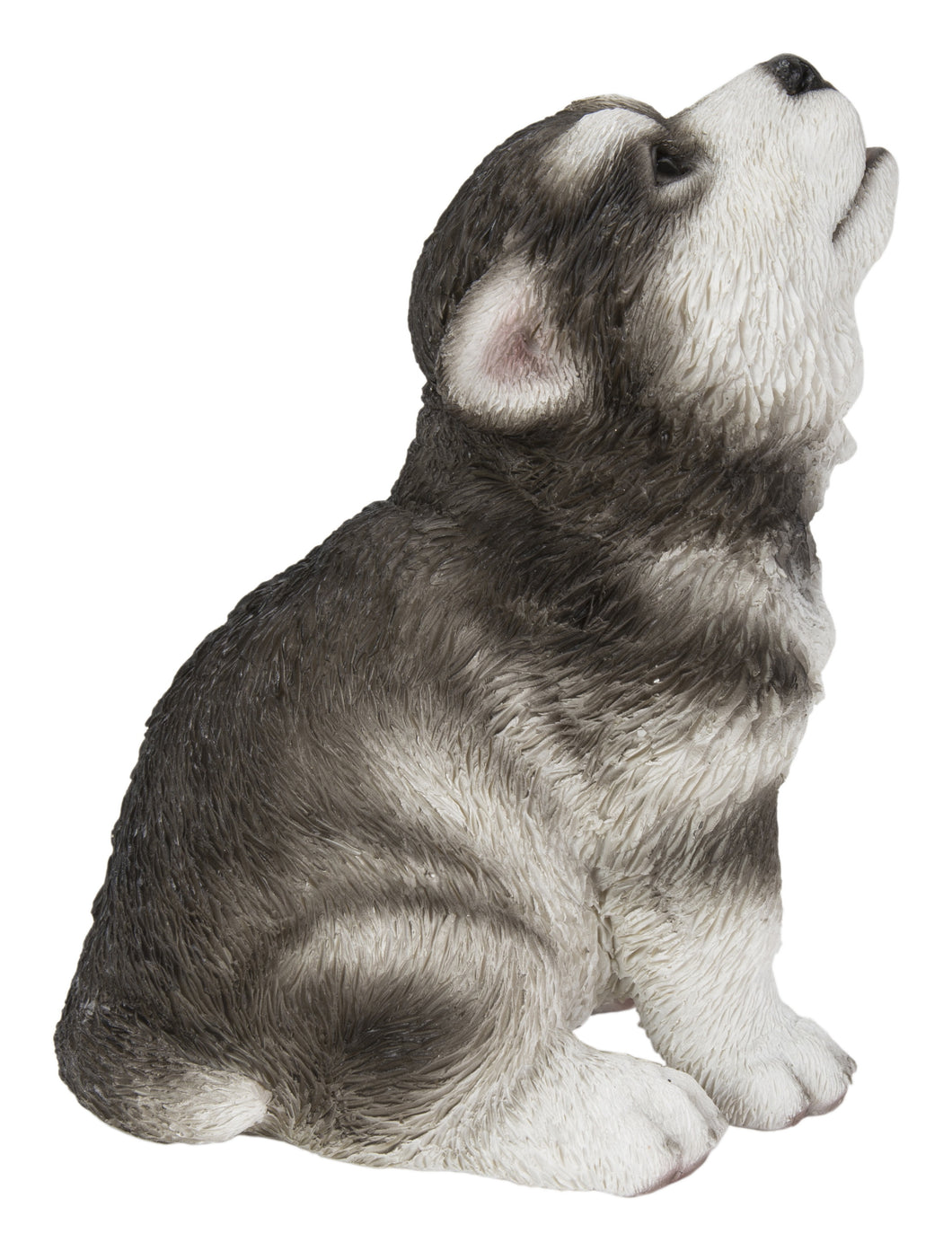 HOWLING ALASKAN MALAMUTE PUPPY STATUE (HI-LINE EXCLUSIVE)
