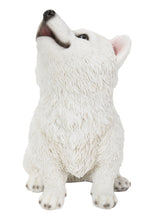 Load image into Gallery viewer, 87703-Q - HOWLING AMERICAN ESKIMO PUPPY STATUE (HI-LINE EXCLUSIVE)
