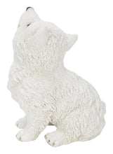 Load image into Gallery viewer, 87703-Q - HOWLING AMERICAN ESKIMO PUPPY STATUE (HI-LINE EXCLUSIVE)
