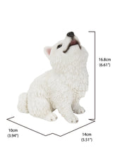 Load image into Gallery viewer, 87703-Q - HOWLING AMERICAN ESKIMO PUPPY STATUE (HI-LINE EXCLUSIVE)
