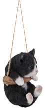 Load image into Gallery viewer, 87704-H - PET PALS - BLACK/WHITE KITTEN HANGING
