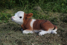 Load image into Gallery viewer, 87705-B - COW LAYING DOWN-BROWN/WHITE
