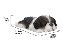 Load image into Gallery viewer, 87710-J - PET PALS - SHIH TZU PUPPY SLEEPING - BLACK/WHITE
