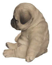 Load image into Gallery viewer, 87710-P - SITTING SLEEPY PUG PUPPY STATUE (HI-LINE EXCLUSIVE)
