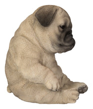 Load image into Gallery viewer, 87710-P - SITTING SLEEPY PUG PUPPY STATUE (HI-LINE EXCLUSIVE)
