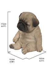 Load image into Gallery viewer, 87710-P - SITTING SLEEPY PUG PUPPY STATUE (HI-LINE EXCLUSIVE)
