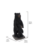 Load image into Gallery viewer, 87714-B - STANDING MOTHER &amp; BABY BLACK BEARS
