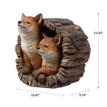 Load image into Gallery viewer, Soreal - Foxes With Stump
