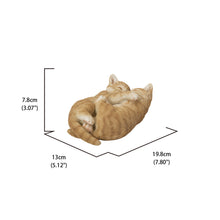 Load image into Gallery viewer, 87757-R - SLEEPING COUPLE CATS - ORANGE
