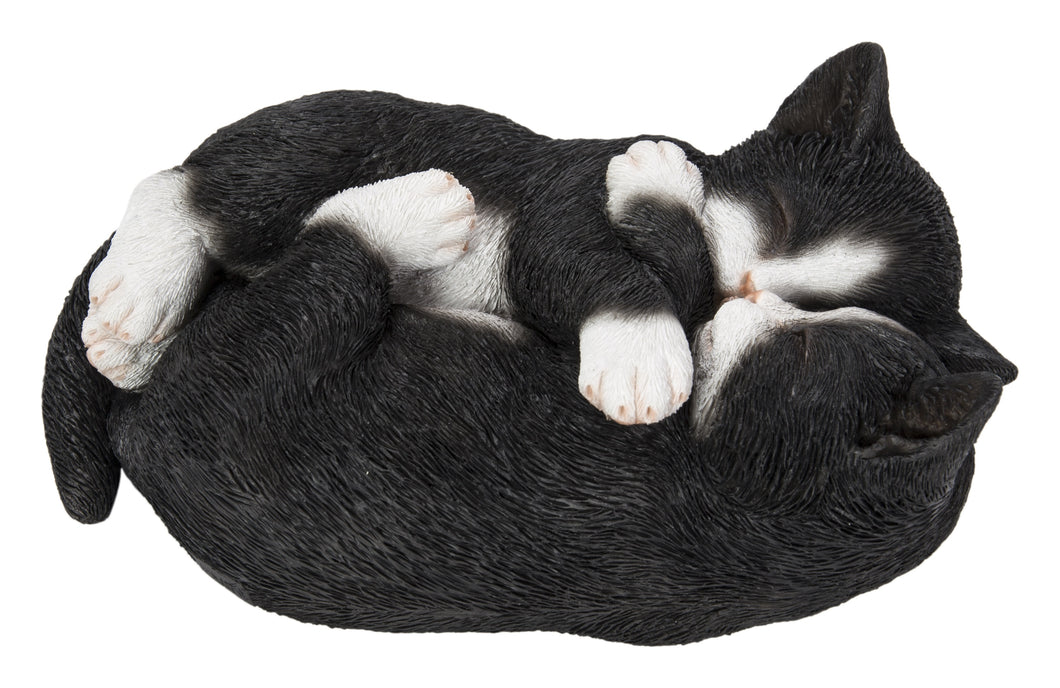 SLEEPING COUPLE CATS - BLACK AND WHITE