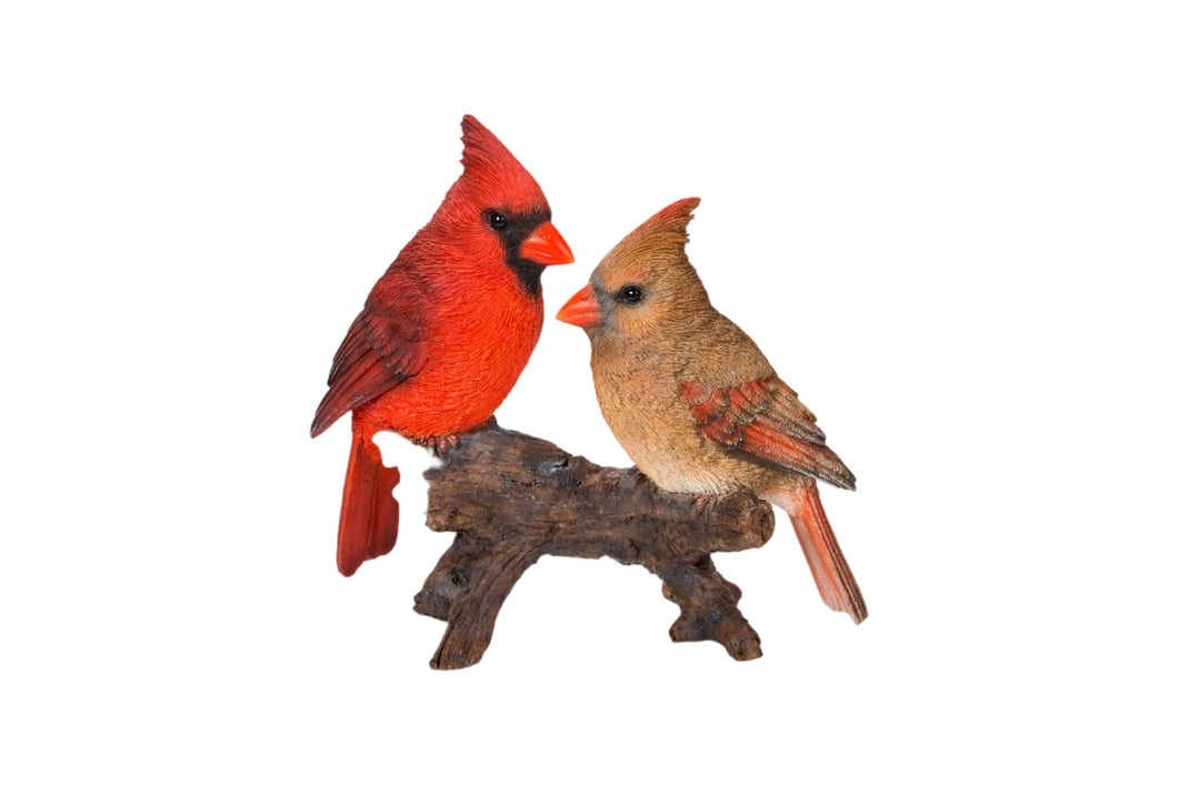 87758-N - CARDINALS ON STUMP