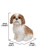 Load image into Gallery viewer, 87762-BR - DOG-SHIH TZU SITTING - BROWN/WHITE
