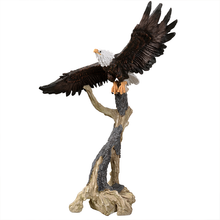 Load image into Gallery viewer, Majestic Eagle Perched Statue
