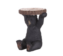 Load image into Gallery viewer, 87875-F - BLACK BEAR SITTING PLANT STAND 20 INCH H
