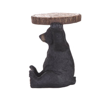 Load image into Gallery viewer, 87875-F - BLACK BEAR SITTING PLANT STAND 20 INCH H
