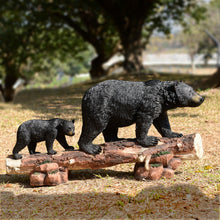 Load image into Gallery viewer, Two Black Bears Statue
